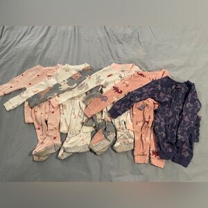 6 Carter’s Pajamas